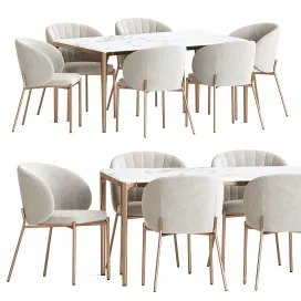 Shell chair canto table dining